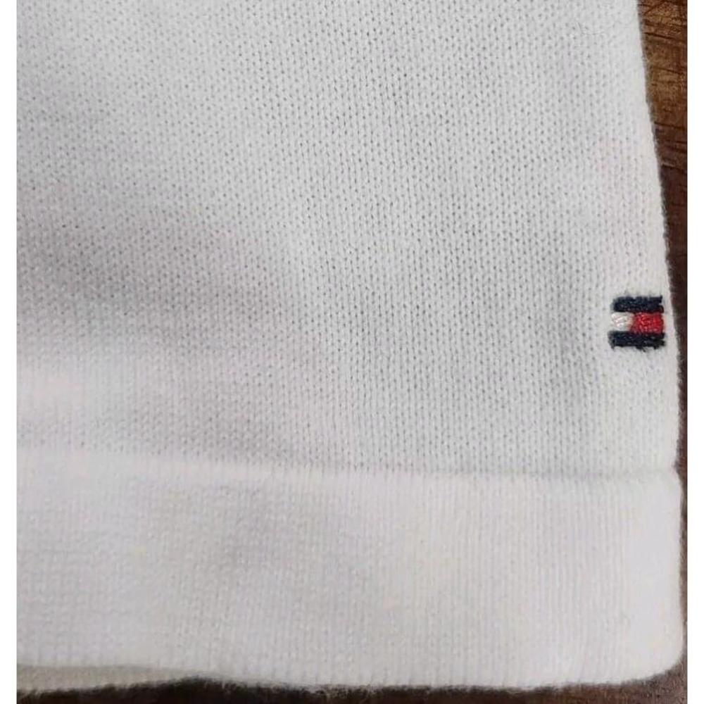 Tommy Hilfiger V- Neck Sweater Womens White/Gray Size Small S/P Never Worn - Picture 6 of 6